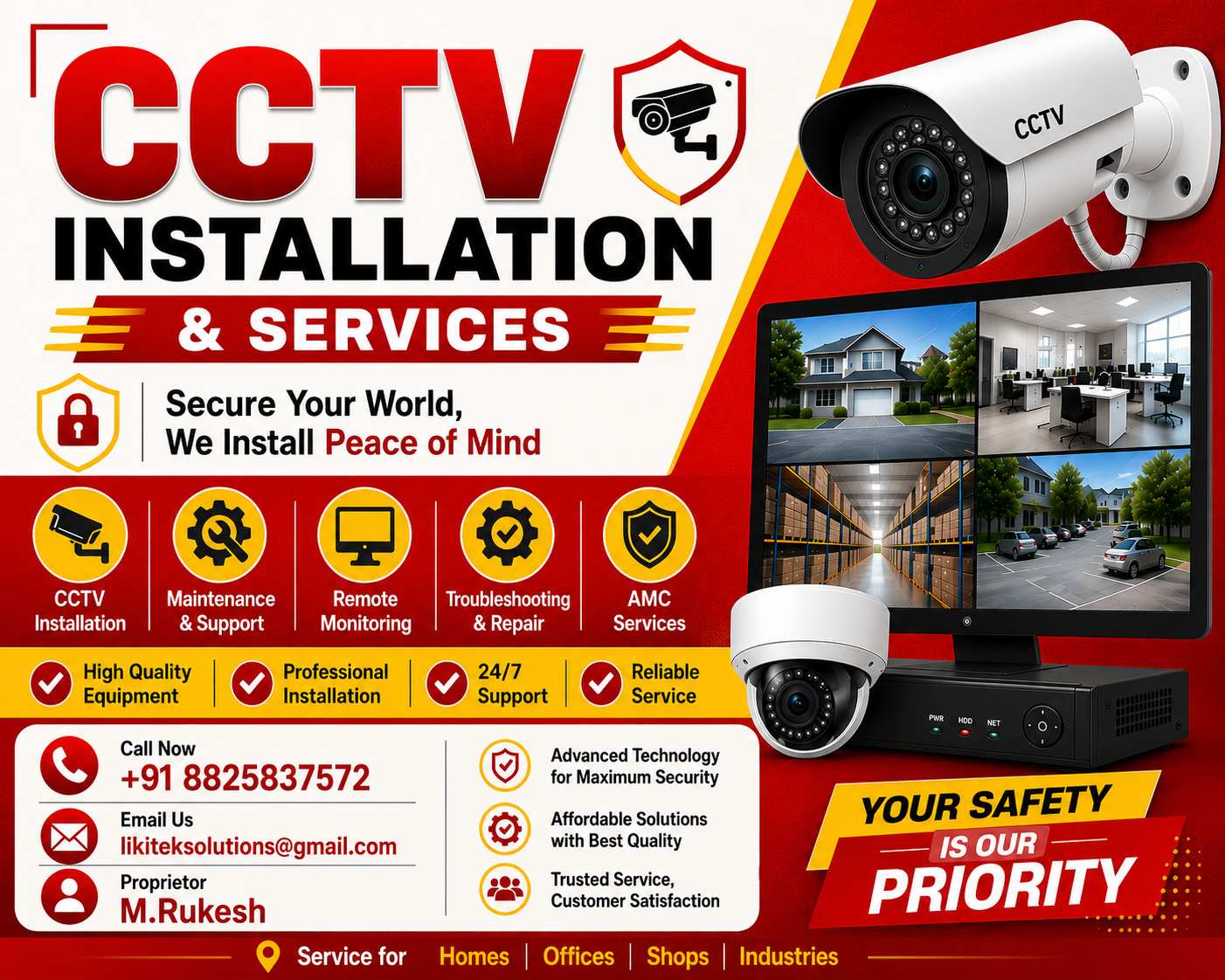 CCTV installation and services